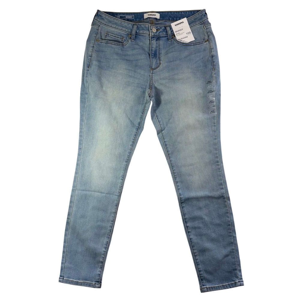 Sonoma Goods For Life Skinny Jeans Womens 10S Light Wash‎ Mid Rise Jeans NWT